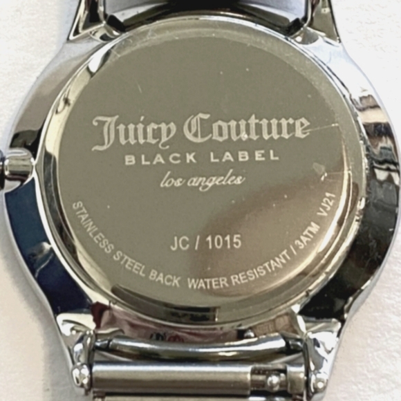Juicy Couture Ombré Wrist Watch Adjustable Metallic Mesh Band Monogram Timepiece main image 5